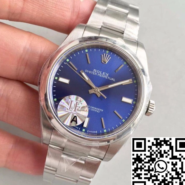 Factory Rolex UrbanChic Blue Oyster 1283 Perpetual Dial 114300 JF 39 0729
